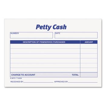 TOPS™ Received of Petty Cash Slips, 3 1/2 x 5, 50/Pad, 12/Pack