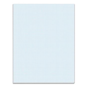 TOPS Pads, Quadrille Ruled, 8.5&quot; x 11&quot;, White Paper, 50 Sheets