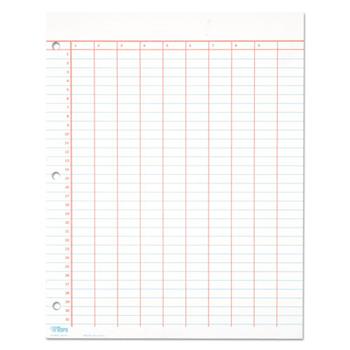 TOPS 3-Hole Punched Data Pad, Ruled, 8.5&quot; x 11&quot;, White Paper, 50 Sheets