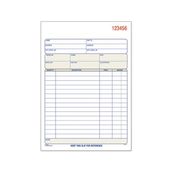 TOPS Sales Order Book, 5-9/16 x 7-15/16, Two-Part Carbonless, 50 Sets/Book