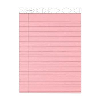TOPS Prism Plus Colored Pads, Legal Ruled, 8.5&quot; x 11.75&quot;, Pink Paper, 50 Sheets/Pads, 12 Pads