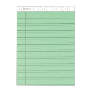 TOPS Prism Plus Colored Pads, Legal Ruled, 8.5&quot; x 11.75&quot;, Green Paper, 50 Sheets/Pad, 12 Pads/Pack