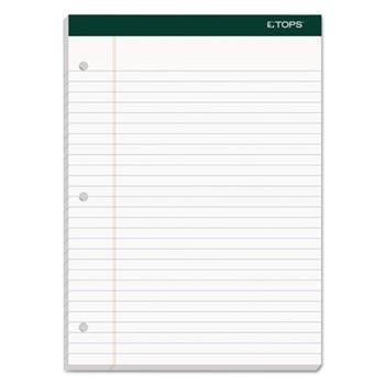 TOPS™ Double Docket Ruled Pads, 8 1/2 x 11 3/4, White, 100 Sheets, 6 Pads/Pack