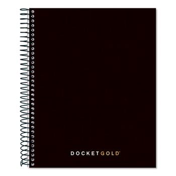 TOPS™ Docket Gold and Noteworks Project Planners, Ruled, 6.75&quot; x 8.5&quot;, White Paper, Red/Black Cover