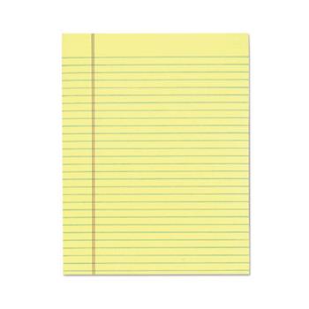 TOPS Glue Top Pads, Legal Ruled, 8.5&quot; x 11&quot;, Canary Yellow Paper, 50 Sheets/Pad, 12 Pads