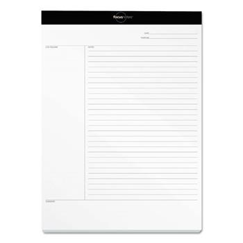 TOPS FocusNotes Pad, Legal Ruled, 8.5&quot; x 11.75&quot;, White Paper, 50 Sheets