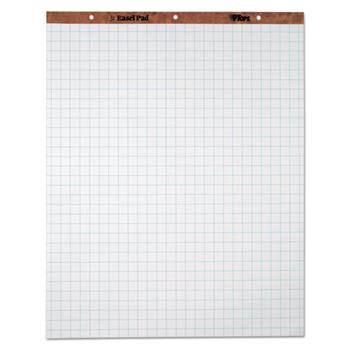 TOPS Easel Pads, Quadrille Ruled, 27&quot; x 34&quot;, White, 50 Sheets/Pads, 4 Pads/Carton