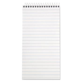 TOPS Reporter Notebook, Wide Ruled, 4&quot; x 8&quot;, White Paper, 70 Sheets/Pad, 12 Pads