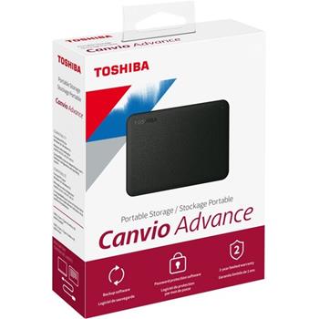 Toshiba Canvio Advance 1TB Portable External Hard Drive, White
