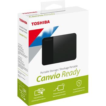 Toshiba Canvio Ready 4TB Portable External Hard Drive, Black