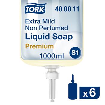 Tork&#174; S1 Extra Mild Non Perfumed Liquid Soap, 33.8 oz, 6 Bottles/CT