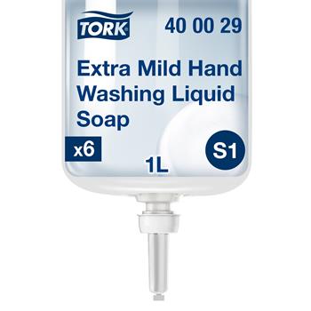 Tork Extra Mild Hand Washing Liquid Soap S1, 1 L, 6/Carton