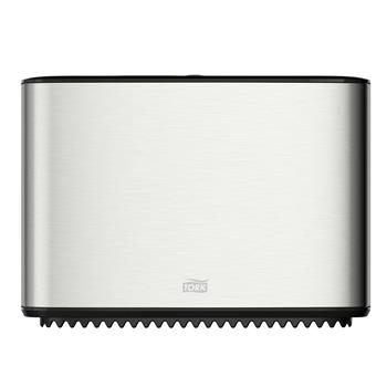 Tork T2 Mini Jumbo Bath Tissue Dispenser, 5&quot; x 14&quot; x 10&quot;, Stainless Steel