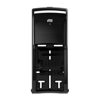 Tork T26 High Capacity Bath Tissue Roll Dispenser, 6.5&quot; x 6.3&quot; x 14.2&quot;, Black