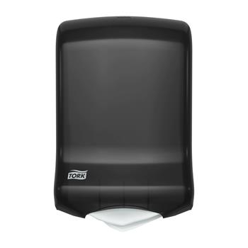 Tork H2 Multifold and C-Fold Hand Towel Dispenser, 6.3&quot; x 11.8&quot; x 18&quot;, Smoke