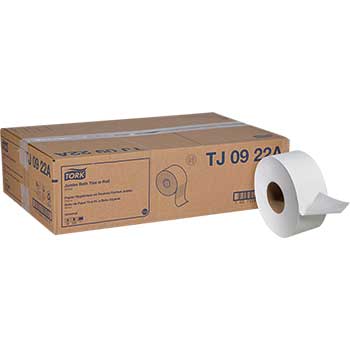 Tork&#174; Universal Jumbo Bath Tissue Roll, T22, 2-Ply, 8.8&quot; Dia., 3.55&quot; W x 1,000&#39; L, White, 12 Rolls/Case