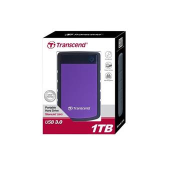 Transcend StoreJet 25H3 1TB External Hard Drive, Purple