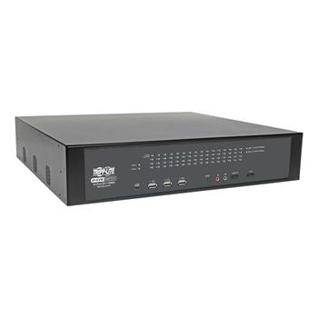 Tripp Lite by Eaton NetDirector 64-Port Cat5 KVM over IP Switch - Virtual Media, 8 Remote + 1 Local User, 2U Rack-Mount, TAA