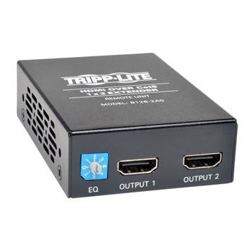 Tripp Lite by Eaton 2-Port HDMI Over Cat5/6 Active Extender/Splitter, Remote Receiver For Video/Audio, Up To 150&#39;, TAA