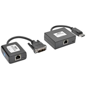 Tripp Lite by Eaton DisplayPort To DVI Over Cat5/6 Active Extender Kit, Pigtail Transmitter/Receiver For Video/Audio, 125&#39;