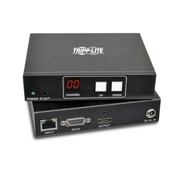 Tripp Lite by Eaton DVI/HDMI Over IP Gigabit LAN Ethernet Extender Kit, RS-232 Serial And IR Control, 1080p 60 Hz, 328&#39;, TAA