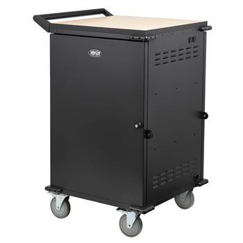 Tripp Lite by Eaton Locking Storage Cart for Mobile Devices and AV Equipment - Black