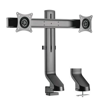 Tripp Lite by Eaton Dual-Display Monitor Arm w/ Desk Clamp, Supports Monitors 17-27&quot;