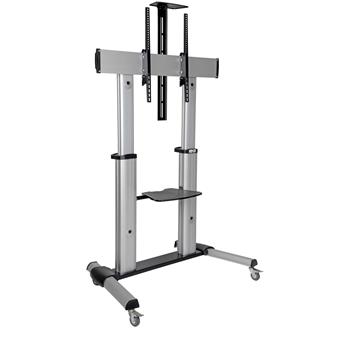 Tripp Lite by Eaton Heavy-Duty Mobile Flat-Panel Floor Stand, Up to 100&quot; Screen Support, 46&quot; x 44&quot; x 27.6&quot;