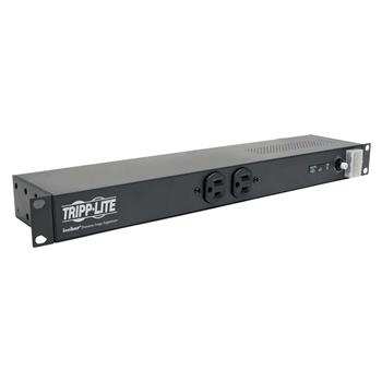 Tripp Lite by Eaton Isobar 12-Outlet Network Server Surge Protector, Diagnostic LEDs, 1U Rack-Mount, 15&#39; Cord with L5-20P Plug, 3840 Joules