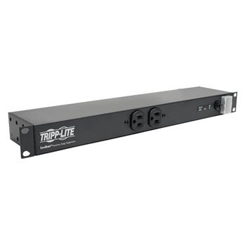 Tripp Lite by Eaton Isobar 12-Outlet Network Server Surge Protector, 15&#39; Cord, 3840 Joules, Diagnostic LEDs, 1U Rack-Mount, Metal Housing