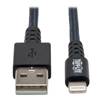 Tripp Lite by Eaton Heavy-Duty USB-A To Lightning Sync/Charge Cable, UHMWPE And Aramid Fibers, MFi Certified, 3&#39;
