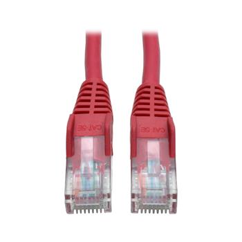 Tripp Lite by Eaton Cat5e 350 MHz Snagless Molded UTP Ethernet Cable, RJ45 M/M, Red, 7&#39;