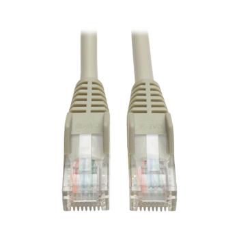 Tripp Lite by Eaton Cat5e 350 MHz Snagless Molded UTP Ethernet Cable, RJ45 M/M, Gray, 14&#39;
