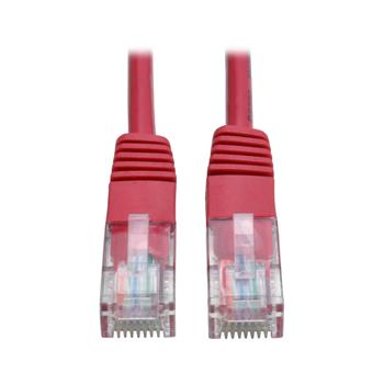 Tripp Lite by Eaton Cat5e 350 MHz Molded UTP Ethernet Cable, RJ45 M/M, Red, 5&#39;