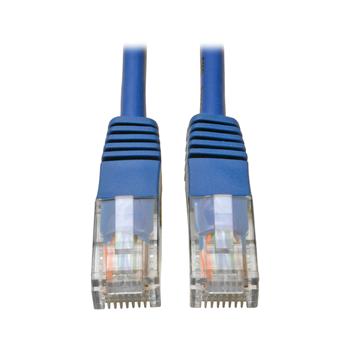 Tripp Lite by Eaton Cat5e 350 MHz Molded UTP Ethernet Cable, RJ45 M/M, Blue, 6&#39;