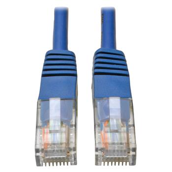 Tripp Lite by Eaton Cat5e 350 MHz Molded UTP Ethernet Cable, RJ45 M/M, Blue, 30&#39;