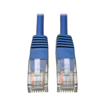 Tripp Lite by Eaton Cat5e 350 MHz Molded UTP Ethernet Cable, RJ45 M/M, Blue, 75&#39;