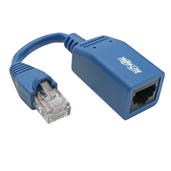 Tripp Lite by Eaton Cisco Console Rollover Cable Adapter, RJ45 M/F, Blue, 5&quot;
