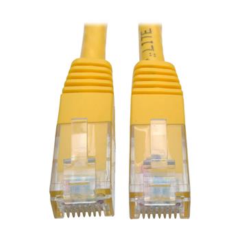 Tripp Lite by Eaton Cat6 Gigabit Molded UTP Ethernet Cable, RJ45 M/M, Yellow, 1&#39;