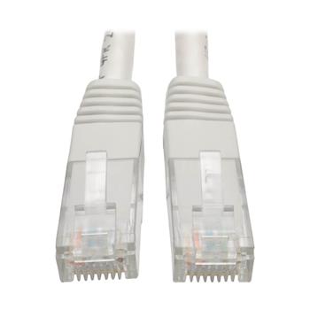 Tripp Lite by Eaton Cat6 Gigabit Molded UTP Ethernet Cable, RJ45 M/M, White, 3&#39;