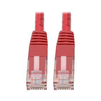 Tripp Lite by Eaton Cat6 Gigabit Molded UTP Ethernet Cable, RJ45 M/M, Red, 5&#39;