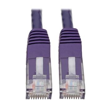 Tripp Lite by Eaton Cat6 Gigabit Molded UTP Ethernet Cable, RJ45 M/M, Purple, 25&#39;