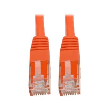 Tripp Lite by Eaton Cat6 Gigabit Molded UTP Ethernet Cable, RJ45 M/M, Orange, 100&#39;