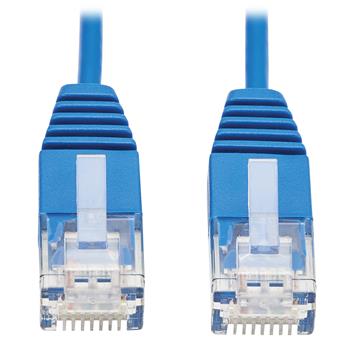 Tripp Lite by Eaton Cat6 Gigabit Molded Ultra-Slim UTP Ethernet Cable, RJ45 M/M, Blue, 1&#39;