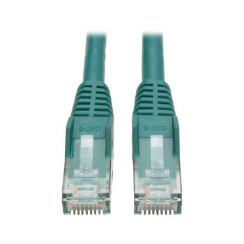Tripp Lite by Eaton Cat6 Gigabit Snagless Molded UTP Ethernet Cable, RJ45 M/M, Green, 1&#39;