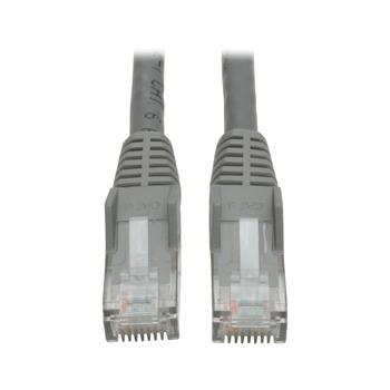 Tripp Lite by Eaton Cat6 Gigabit Snagless Molded UTP Ethernet Cable, RJ45 M/M, Gray, 2&#39;