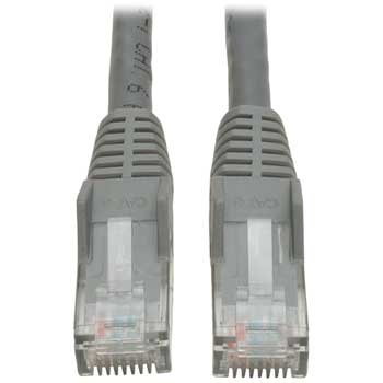 Tripp Lite by Eaton Cat6 Gigabit Snagless Molded Patch Cable (RJ45 M/M), Gray, 3-ft.