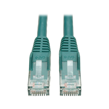Tripp Lite by Eaton Cat6 Gigabit Snagless Molded (UTP) Ethernet Cable (RJ45 M/M), Green, 7 ft.