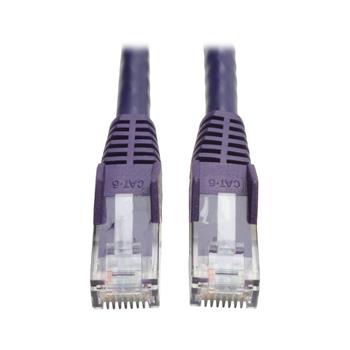 Tripp Lite by Eaton Cat6 Gigabit Snagless Molded UTP Ethernet Cable, RJ45 M/M, Purple, 25&#39;