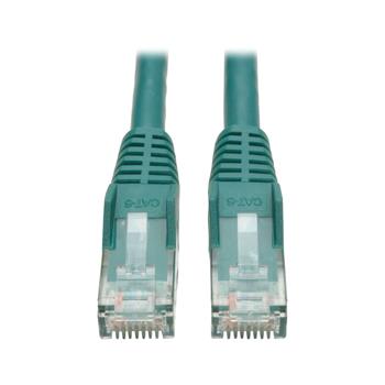 Tripp Lite by Eaton Cat6 Gigabit Snagless Molded UTP Ethernet Cable, RJ45 M/M, Green, 35&#39;
